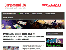 Tablet Screenshot of cartomanti24.it